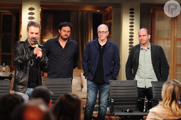 Ricardo Waddington apresenta 'Além do Horizonte' ao lado dos autores Carlos Gregório, Marcos Bernstein e do diretor geral Gustavo Fernandez