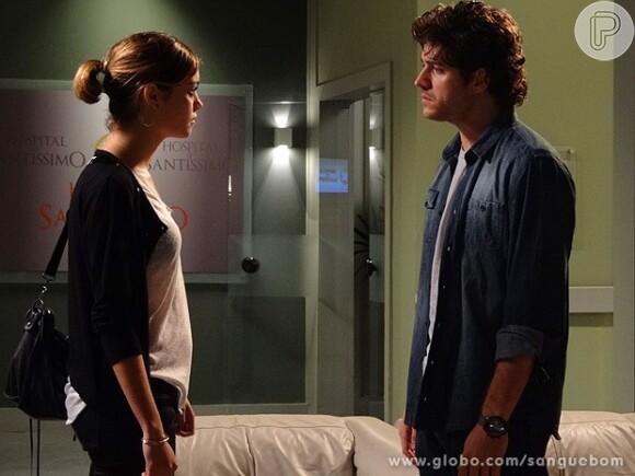 Bento (Marco Pigossi) diz a Amora (Sophie Charlotte) que não vai reatar seu casamento com ela nunca mais, no último capítulo de 'Sangue Bom', em 1º de novembro de 2013