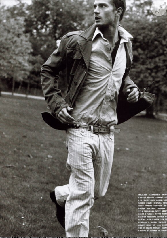 Jamie Dornan foi o modelo de campanhas importantes, como Dior, Armani e Calvin Klein