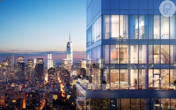 O apartamento do casal fica no 47º andar da torre de vidro, que tem ao todo 60 andares