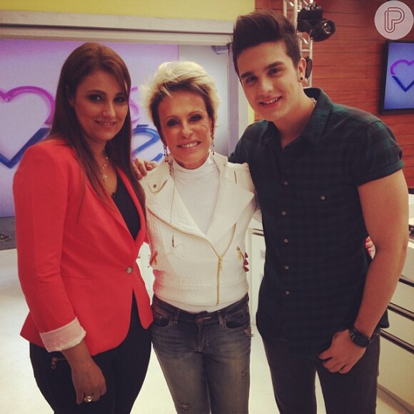 Luan Santana participou do programa 'Mais Você', nesta sexta-feira, 1 de novembro de 2013