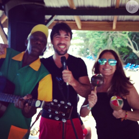 Susana Vieira se diverte na Jamaica