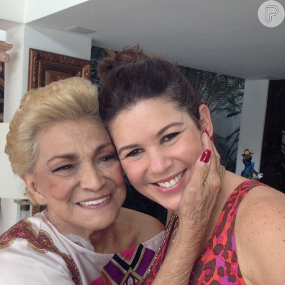 Daniela Beyruti com Hebe Camargo