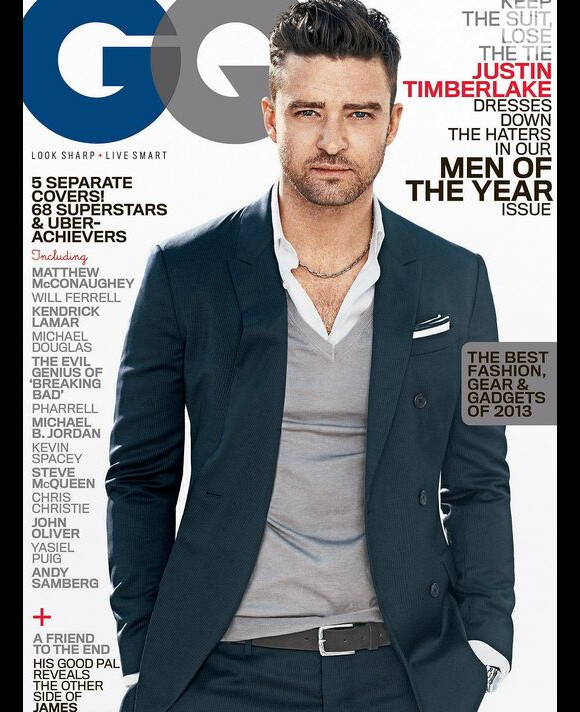 Justin Timberlake é eleito homem do ano pela revista 'GQ', em 12 de novembro de 2013