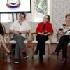 Fernanda Montenegro posa ao lado da equipe de 'Doce Mãe' em entrevista coletiva