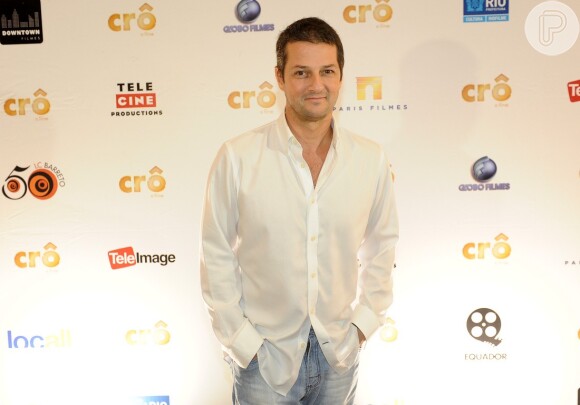 Marcelo Serrado, protagonista de 'Crô - O Filme', na première em São Paulo