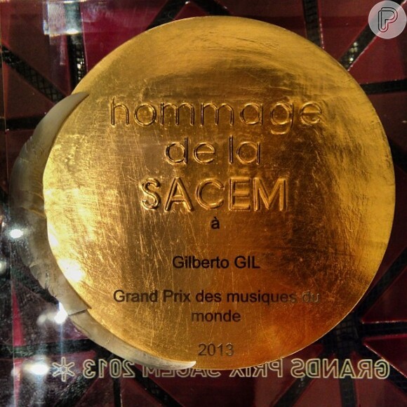 Gilberto Gil levou o prêmio Musiques du Monde por seu último disco, 'O Encontro Sul-Africano de Viramundo', lançado em abril