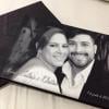 Detalhe do convite de noivado de Silvia Abravanel e Edu Pedroso, que aconteceu em 9 de junho de 2013. O casamento será realizado em São Paulo, no dia 6 de dezembro de 2013