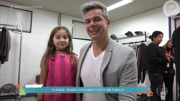 Otaviano Costa elogia aparição da filha, Olívia, no 'Tamanho Família', no comando do 'Vídeo Show' desta segunda-feira, dia 29 de agosto de 2016