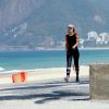 Patricia Poeta fez exercícios ao ar livre no Rio de Janeiro nesta segunda-feira, 29 de agosto de 2016