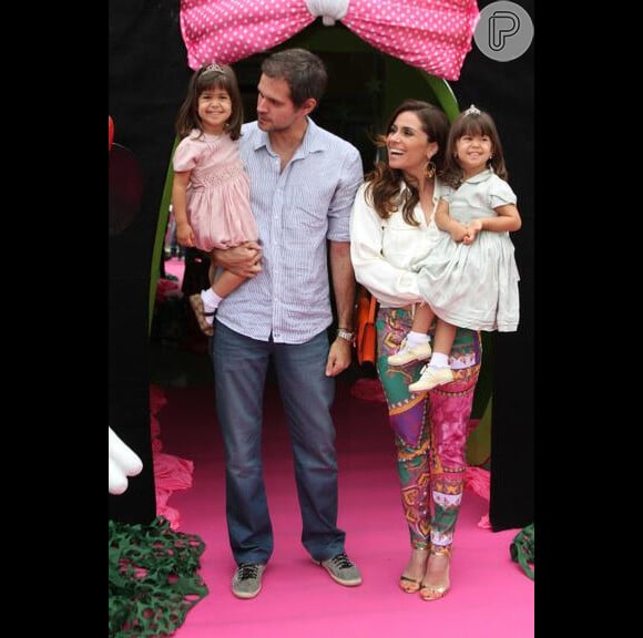 Giovanna Antonelli e Leonardo Nogueira são pais de Antônia e Sofia, com cinco anos atualmente