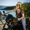 Leticia Spiller também aprendeu a andar de moto para a novela 'Sol Nascente'