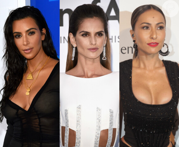 Confira em nossa galeria famosas como Kim Kardashian, Izabel Goulart e Sabrina Sato que apostam na tendência wet look