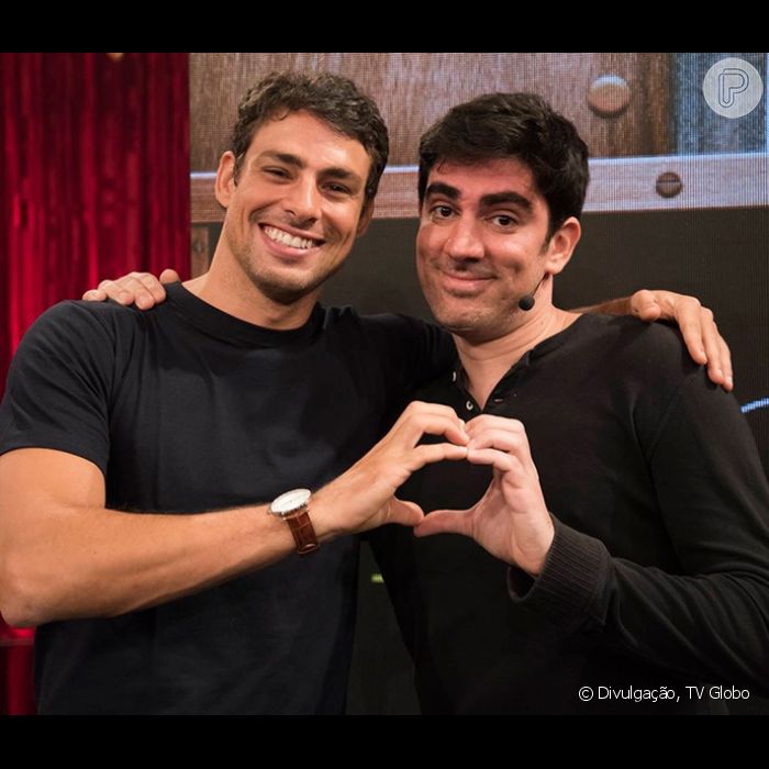 Cauã Reymond foi o segundo convidado do programa 'Adnight'. Galvão Bueno participou da estreia
