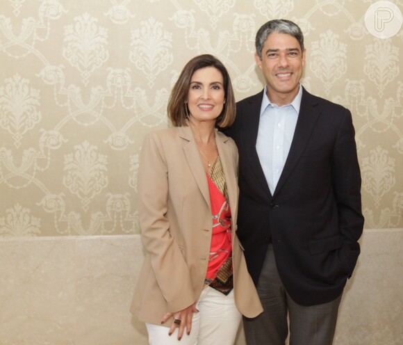 Fátima Bernardes e William Bonner se conheceram nos bastidores do 'Jornal da Globo'