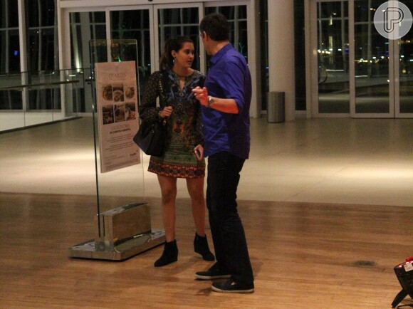 William Bonner e sua filha Beatriz passearam no shopping Village Mall, no Rio de Janeiro, neste domingo, 4 de setembro de 2016