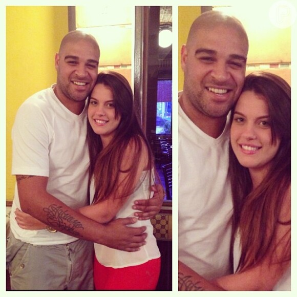 Namoro de Adriano com a estudante Bruna Gonzaga chegou ao fim (12 de dezembro de 2013)