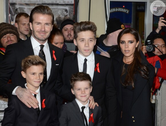 David e Victoria Beckham tem quatro filhos juntos: Brooklyn, Romeo, Cruz e Harper