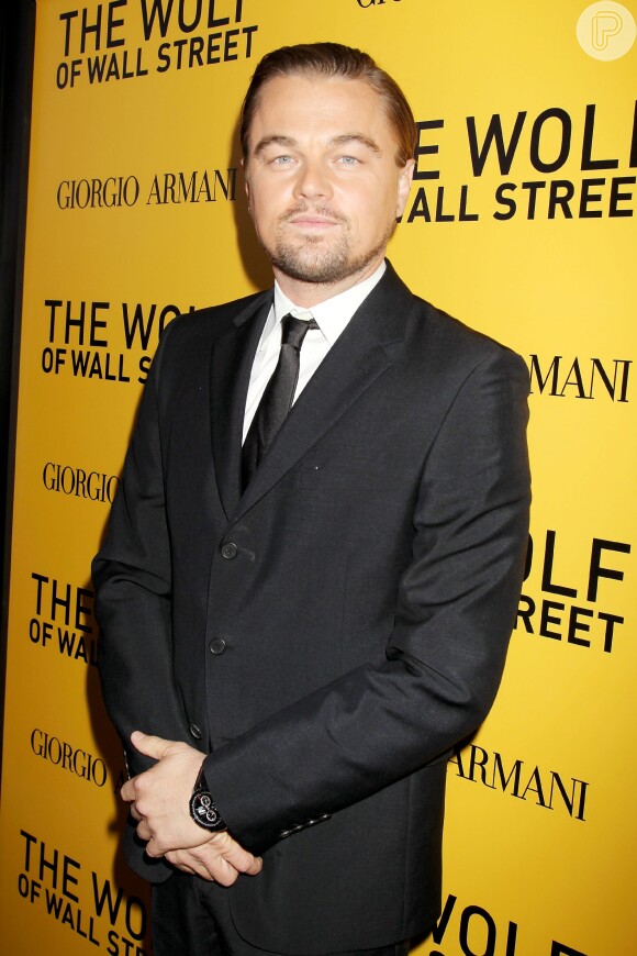 Leonardo DiCaprio prestigia première de seu novo filme, 'O Lobo de Wall Street', em 17 de dezembro de 2013