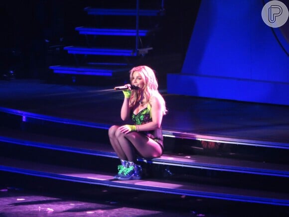 Britney Spears conversou com a plateia entre uma música e outra da 'Piece of Me'