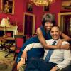 Michelle Obama e Barack Obama, presidente dos Estados Unidos; casal apareceu na revista Vogue na edição de março de 2013