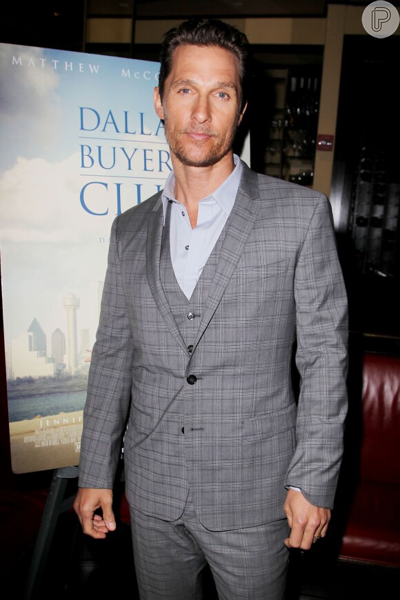 Esta é a primeira vez que Matthew McConaughey é indicado ao Globo de Ouro. Neste domingo, ele estará na premiação representando o filme 'Dallas Buyers Club'