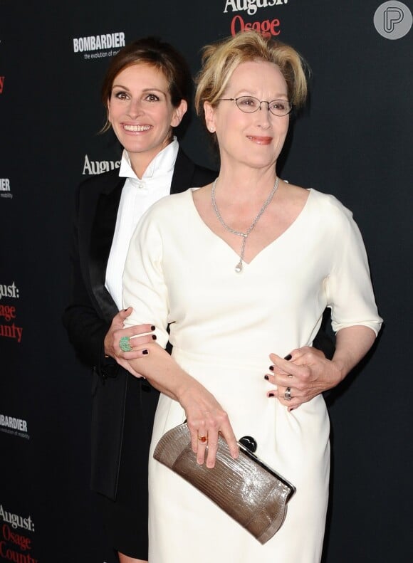 Meryl Streep e Julia Roberts concorrem ao Globo de Ouro pelo filme 'Álbum de Família', no qual interpretam mãe e filha