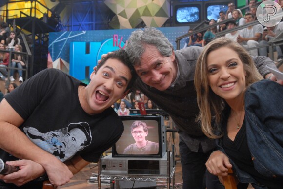 Marcos Veras e Júlia Rabello foram convidados do 'Altas Horas' em julho de 2013