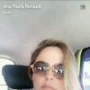 Ana Paula Renault pegou um táxi nesta terça-feira, 6 de dezembro de 2016, ao chegar ao Rio de Janeiro