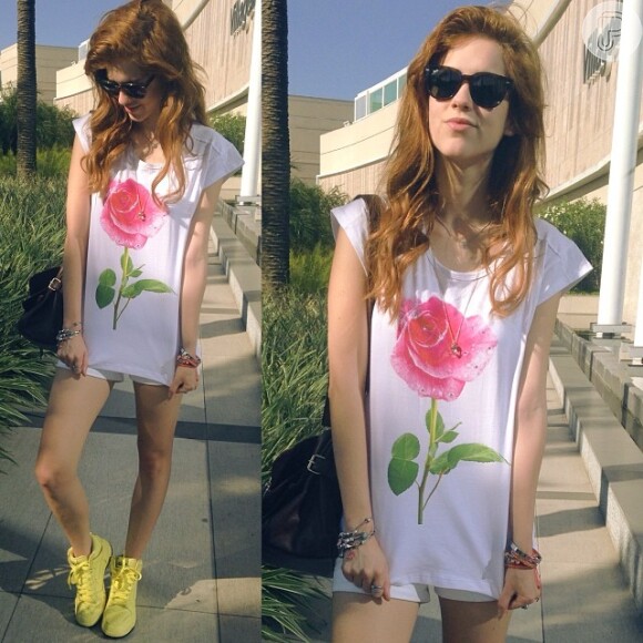 Sophia Abraão mostrou em seu Instagram o seu 'look do dia' para ir ao shopping