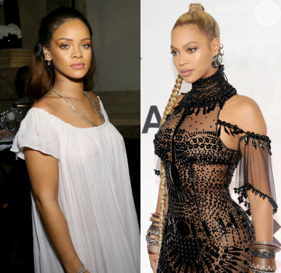 Rihanna nega alfinetada em Beyoncé: 'Não coloquem negras umas contra as outras'