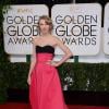 Taylor Swift usou um vestido da grife Carolina Herrera no Globo de Ouro 2014