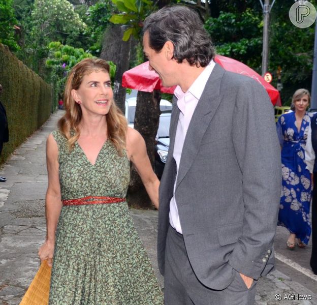 Maitê Proença prestigiou neste sábado, 10 de dezembro de 2016, o casamento do artista plástico Vik Muniz