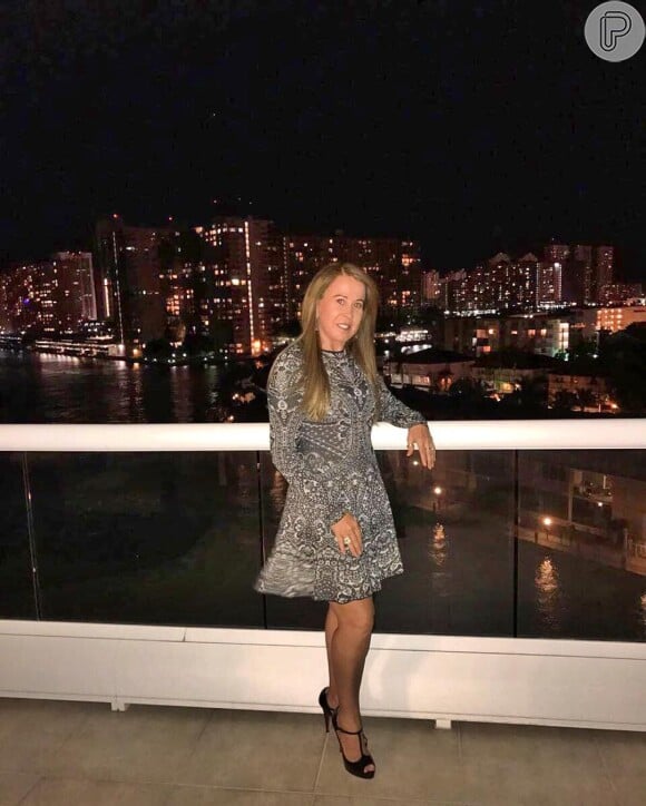 Zilu Camargo está passando uma tempora de férias em Miami, nos Estados Unidos