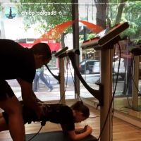 Bruna Marquezine treina boxe com estimulação muscular: 'Quebrando tudo'. Vídeo!