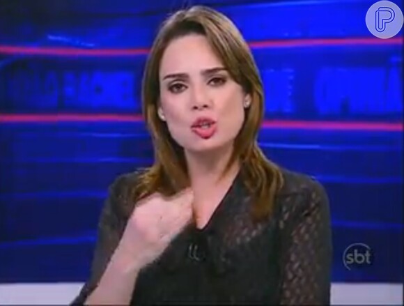 Rachel Sheherazade é apresentadora do telejornal 'SBT Brasil'