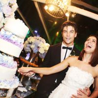 Veja fotos do casamento de Carol Castro e Raphael Sander na casa da atriz, no RJ