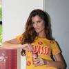 Alinne Moraes será a musa da cervejaria Devassa no Carnaval 2012; a atriz foi apresentada como musa da marca em 14 de janeiro de 2013
