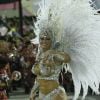 Viviane Araújo desfilou em 2013 como rainha de bateria do Salgueiro; posto é ocupado pela sambista desde 2008, que volta a desfilar pela escola no Carnaval de 2014