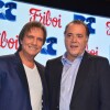 Roberto Carlos ao lado de Tony Ramos, o embaixador da marca de carnes Friboi