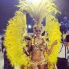 Thaila Ayala adorou a fantasia que usou no desfile da Gaviões da Fiel