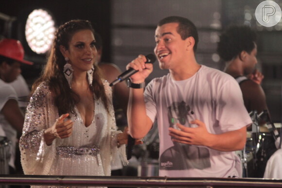 Durante o Carnaval, o ator cantou com Ivete Sangalo