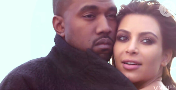 Nas imagens, Kim e Kanye trocaram carinhos e mostraram intimidade