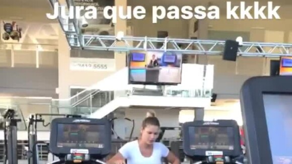 Andressa Suita exibiu sua rotina fitness antes do nascimento do filho, Gabriel, nesta quarta-feira, 21 de junho de 2017
