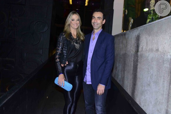 Ticiane Pinheiro comemorou noivado com jornalista Cesar Tralli na web
