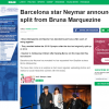O site nigeriano 'Naiji.com' disse que o término de Bruna Marquezine e Neymar foi uma 'surpresa'