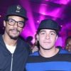 Marcello Melo Jr. e Thiago Martins foram outros convidados da festa de aniversário do jogador de vôlei Bruninho, na madrugada deste domingo, 24 de junho de 2017
