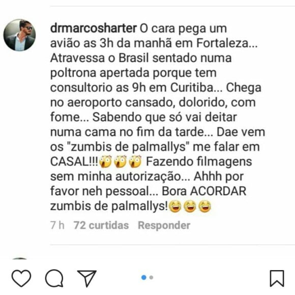 Ex-BBB Marcos ironiza fãs