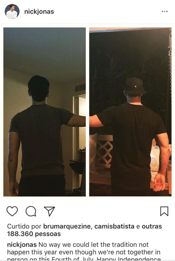 Bruna Marquezine curte fotos atuais do cantor Nick Jonas no Instagram