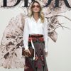 Helena Bordon apostou no estilo boho chic com um look total Dior para ir ao desfile em comemoração aos 70 anos da grife, em 3 de julho de 2017